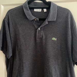 Lacoste classic fit dark gray polo FR 7 US XXL